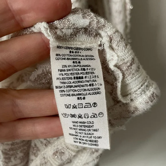 Free People Fringe Open Front Aztec Pattern Mid Length Kimono Gold Small - Picture 8 of 9